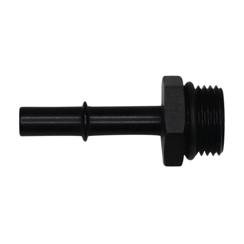 DeatschWerks 10AN ORB Male to 3/8in Male EFI Quick Connect Adapter - Anodized Matte Black