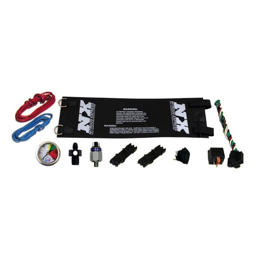 Nitrous Express 15937 Heavy Duty Fully Automatic Bottle Heater (6AN) w/Gauge