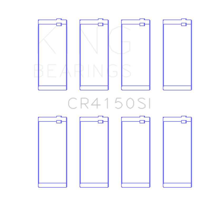King Engine Bearings CR4150SI0.5 Ford ZETec 1.6/1.8/2.0 (Size +0.50mm) Connecting Rod Bearing Set