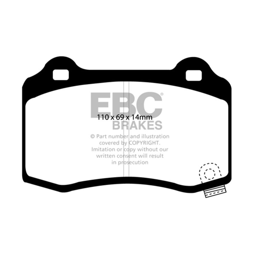 EBC UD1053 15+ Cadillac CTS 3.6 Twin Turbo Ultimax2 Rear Brake Pads