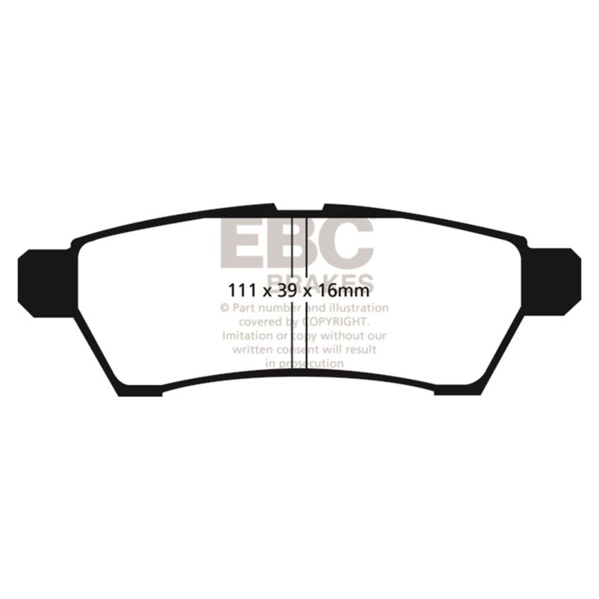 EBC DP61746 05+ Nissan Frontier 2.5 2WD Greenstuff Rear Brake Pads