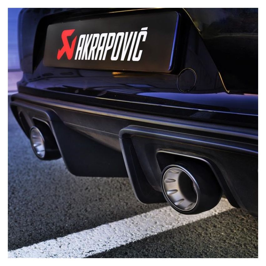 Akrapovic TP-T/S/28 Tail pipe set (Titanium) - Black