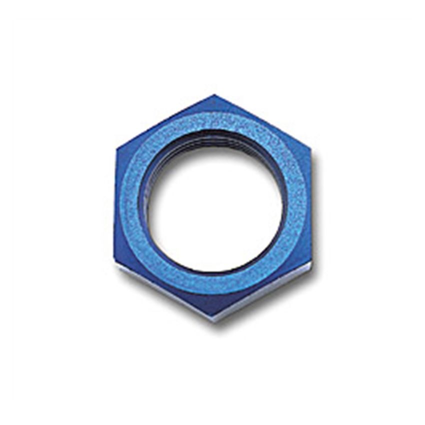 Russell Performance -6 AN Bulkhead Nuts 9/16in -18 Thread Size (Blue)