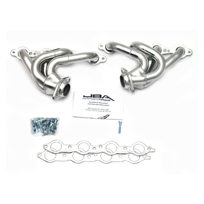 JBA 04-06 Pontiac GTO 5.7/6.0L LS 1-5/8in Primary Silver Ctd Cat4Ward Header