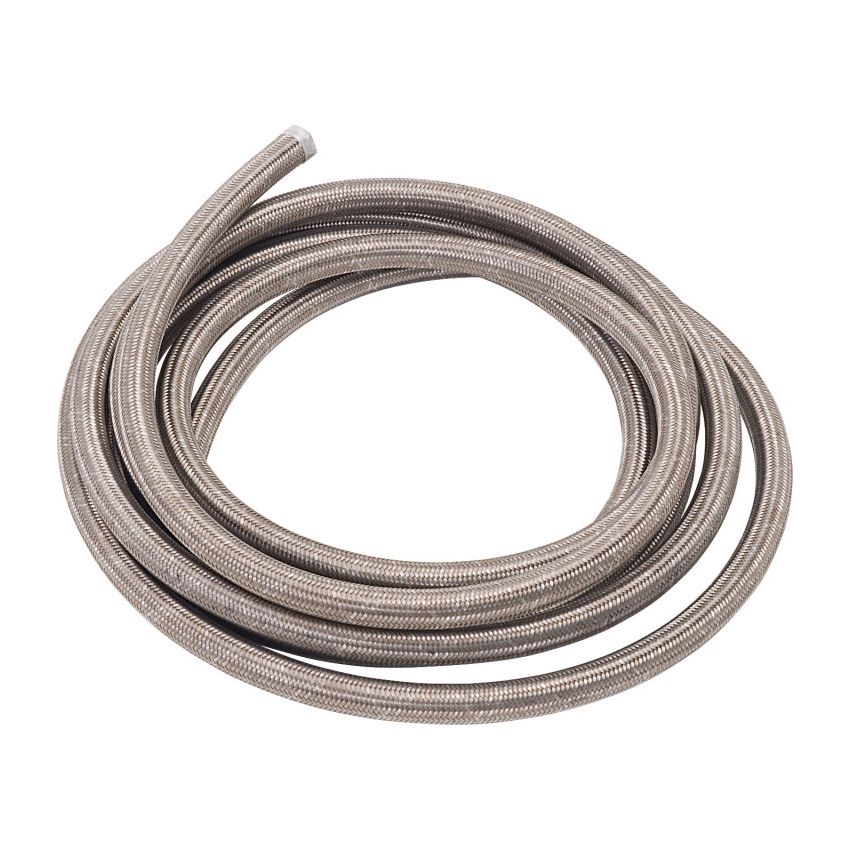 Russell Performance -6 AN ProFlex Stainless Steel Braided Hose (Pre-Packaged 50 Foot Roll)