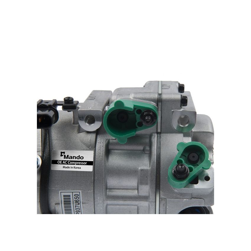 MANDO 10A1101 New OE AC Compressor w/ Clutch & Pre-filled Oil, Direct Replacement