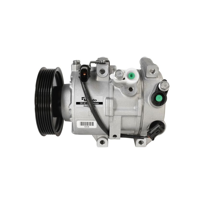 MANDO 10A1401 New OE AC Compressor w/ Clutch & Pre-filled Oil, Direct Replacement