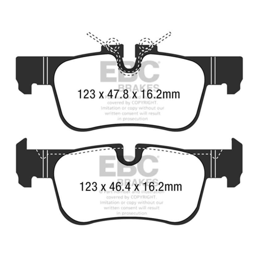EBC 2016+ Mini Cooper Clubman (F54) 1.5L Turbo Greenstuff Rear Brake Pads