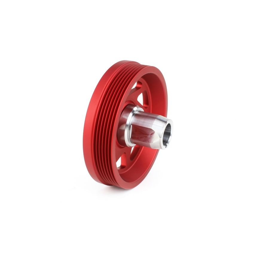 Perrin 18-22 Subaru Crosstrek / 19-22 Ascent Lightweight Crank Pulley (FA/FB Eng w/Small Hub) - Red