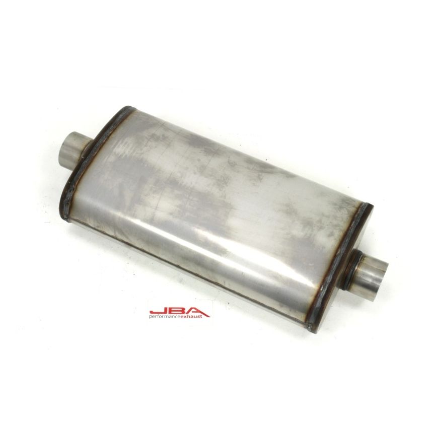 JBA Universal Dual Core 304SS Muffler 22x11x6 3in Inlet Diameter
