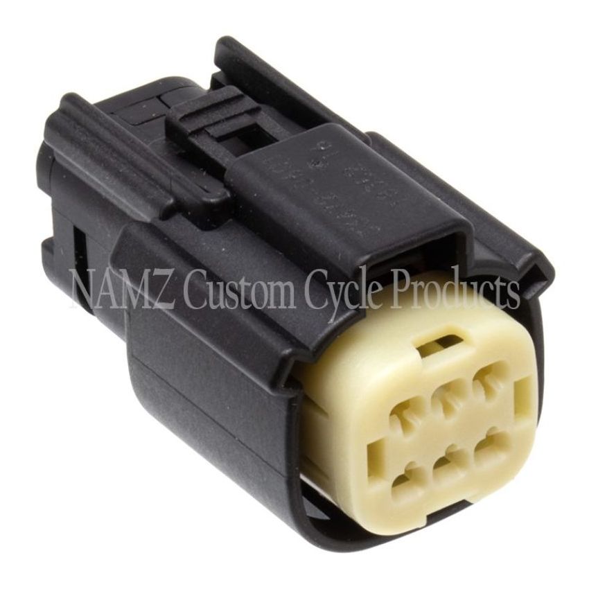 NAMZ NM-33472-0601 07-23 Molex MX-150 6-Position Female Connector R Side Handlebar Control - Black (HD 72414-07BK)