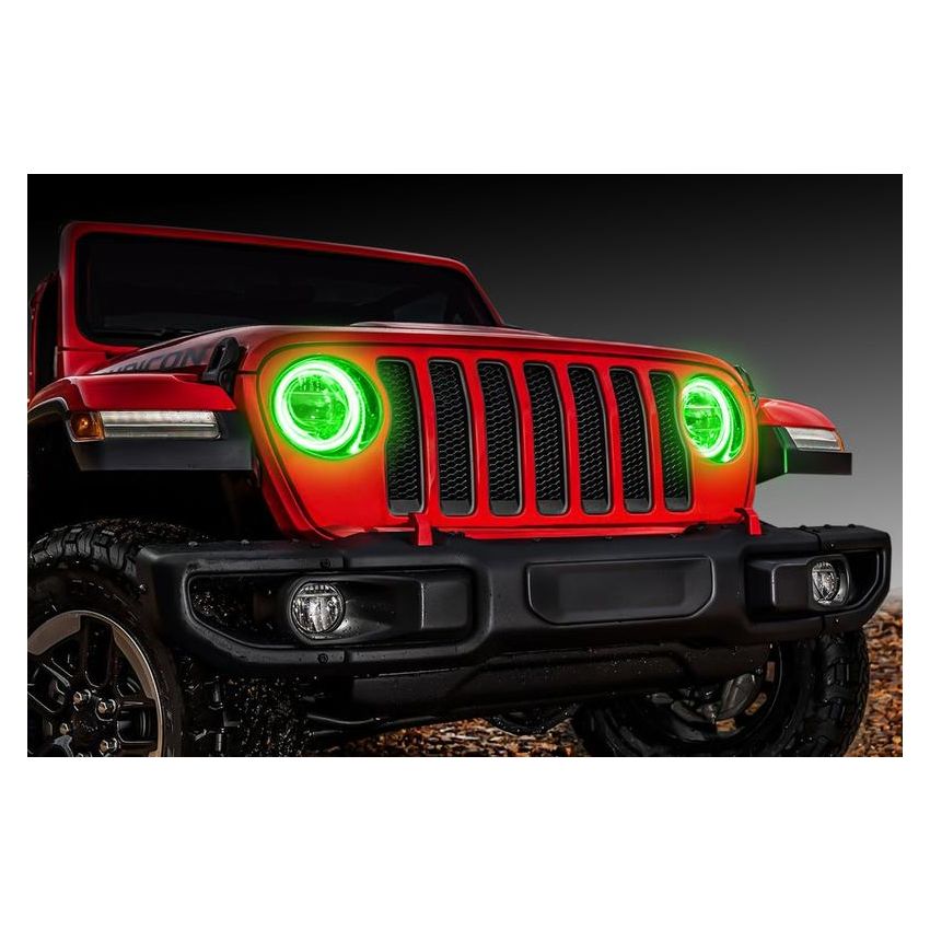 Oracle Lighting 1214-004 Jeep Wrangler JL/Gladiator JT LED Surface Mount Headlight Halo Kit - Green
