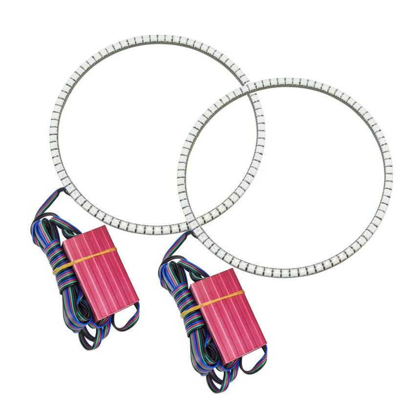 Oracle Lighting 1214-334 Wrangler JL/Gladiator JT LED Surface Mount Headlight Halo Kit - ColorSHIFT NC