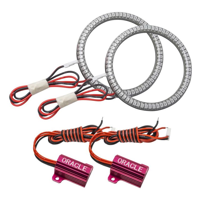 Oracle Lighting 1215-003 Jeep Wrangler JL/Gladiator JT LED Surface Mount Fog Light Halo Kit - Red