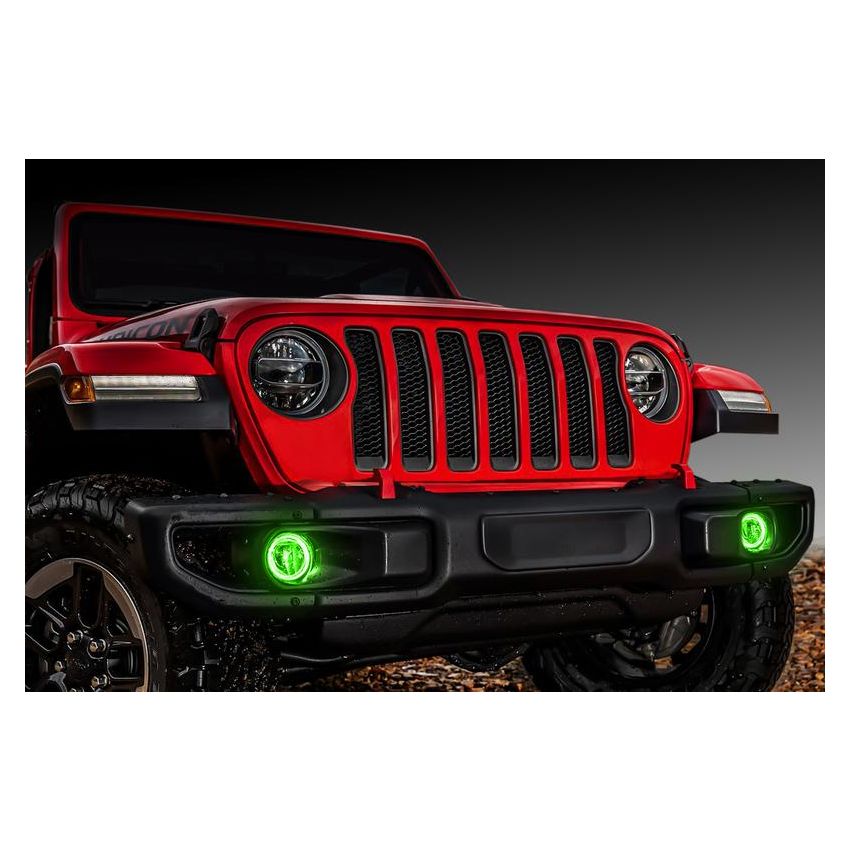 Oracle Lighting 1215-004 Jeep Wrangler JL/Gladiator JT LED Surface Mount Fog Light Halo Kit - Green