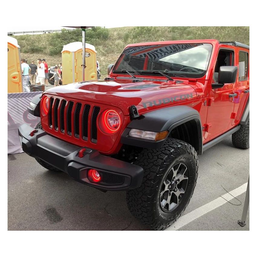 Oracle Lighting 1215-333 Jeep Wrangler JL/Gladiator JT LED Surface Mount Fog Light Halo Kit - ColorSHIFT