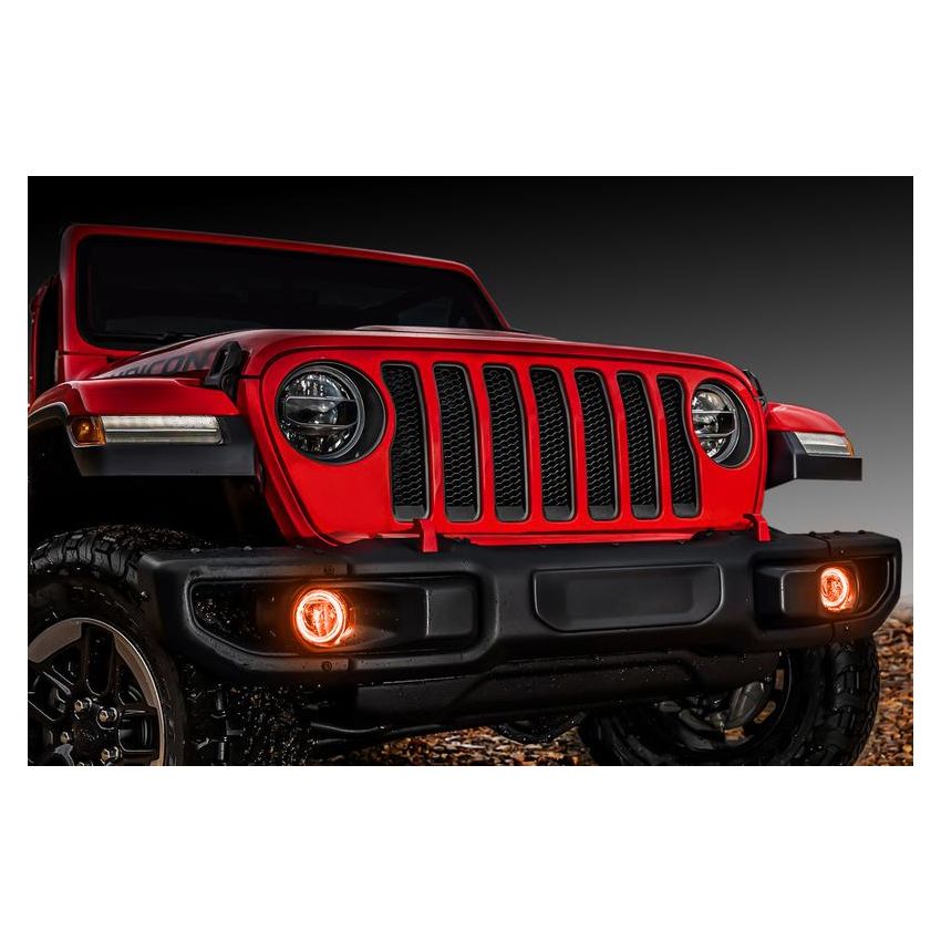 Oracle Lighting 1215-333 Jeep Wrangler JL/Gladiator JT LED Surface Mount Fog Light Halo Kit - ColorSHIFT