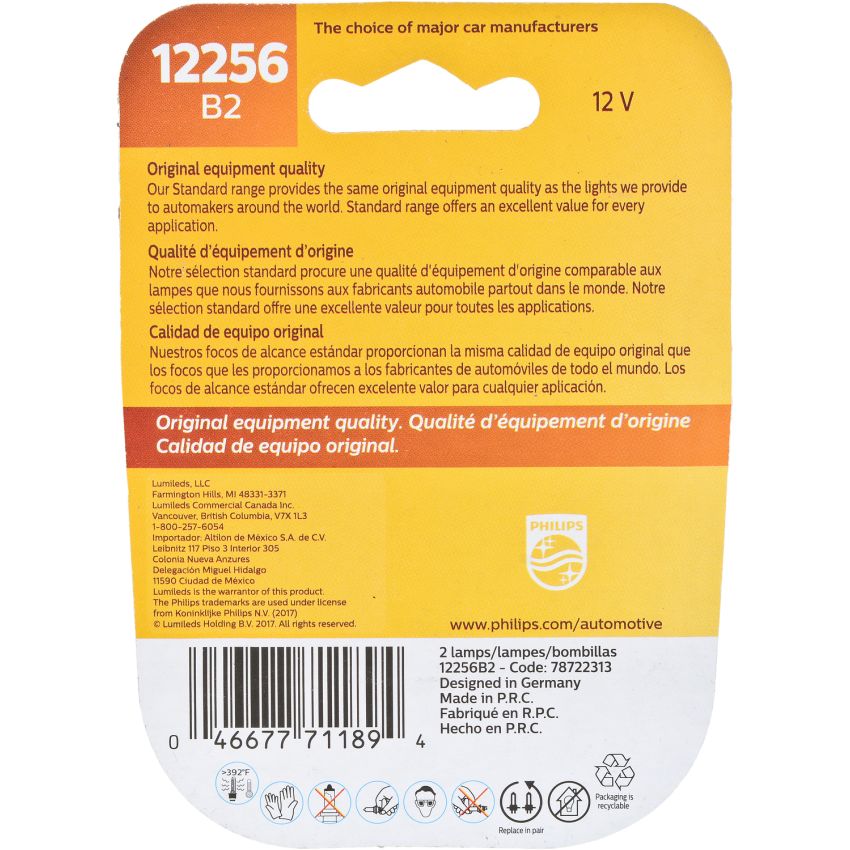 Philips 12256B2 Philips Standard Miniature 12256