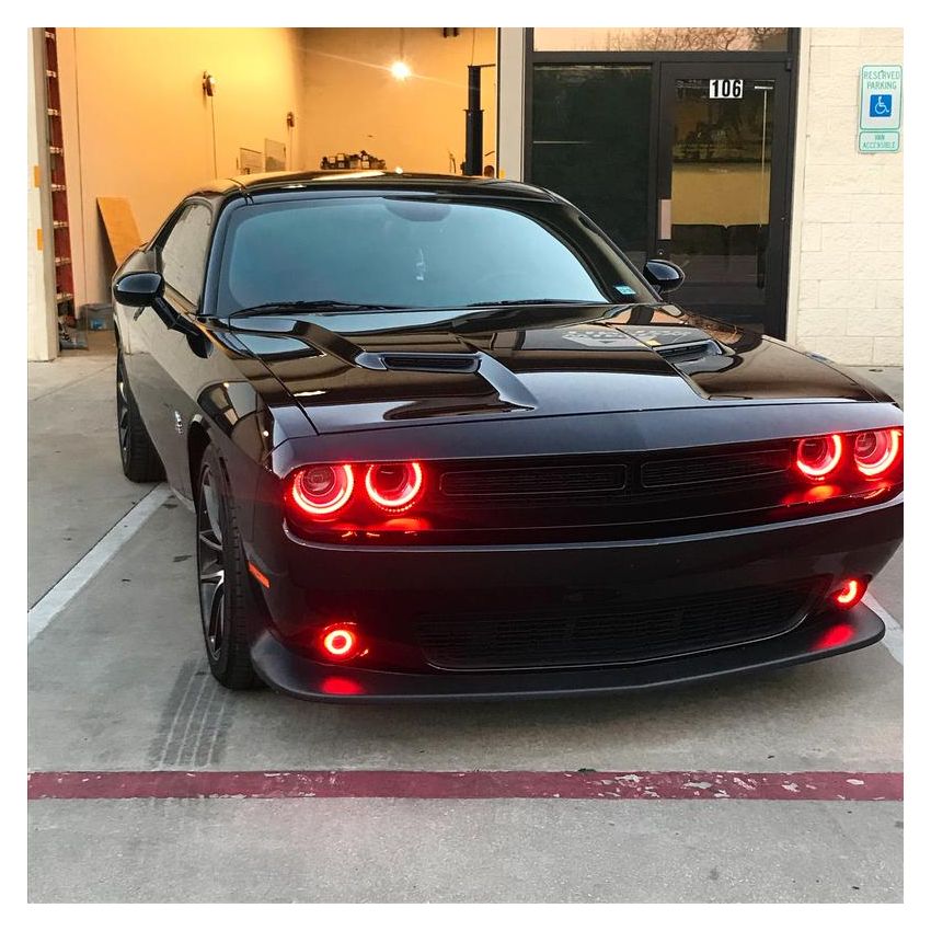 Oracle Lighting 1236-333 2015-2023 Dodge Challenger Surface Mount LED Fog Light Halo Kit