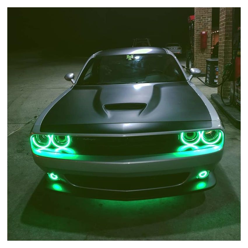 Oracle Lighting 1236-333 2015-2023 Dodge Challenger Surface Mount LED Fog Light Halo Kit