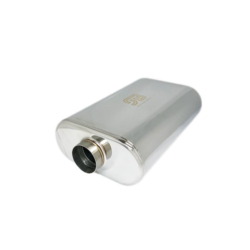 Stainless Bros 3in x 17.0in OAL Lightweight Muffler - Matte Finish