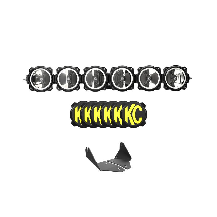 KC HiLiTES 2020+ Polaris RZR Turbo R/Pro XP 39in. Pro6 Gravity LED 6-Light 120w Combo Beam