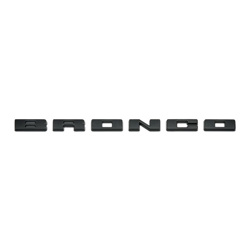 Ford Racing M-1447-BLMB 2021-2025 Bronco Grille Lettering Overlay Kit-Black