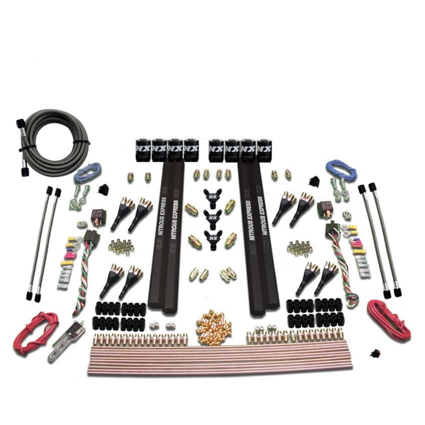 Nitrous Express 90095-00 SX2 DUAL STAGE/ALCOHOL - 8 SOLENOID (200-1200HP) LESS BOTTLE