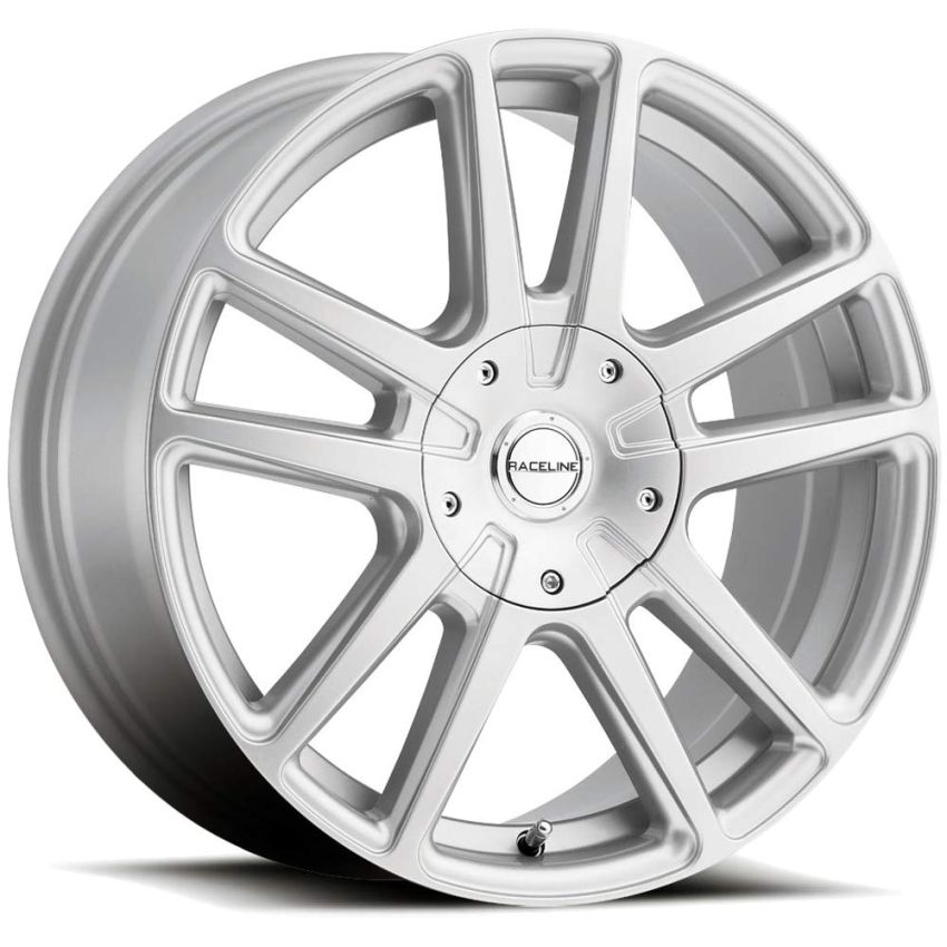 Raceline 145S Encore 17x7.5in / 4x100/4x108 BP / 40mm Offset / 72.62mm Bore - Gloss Silver Wheel