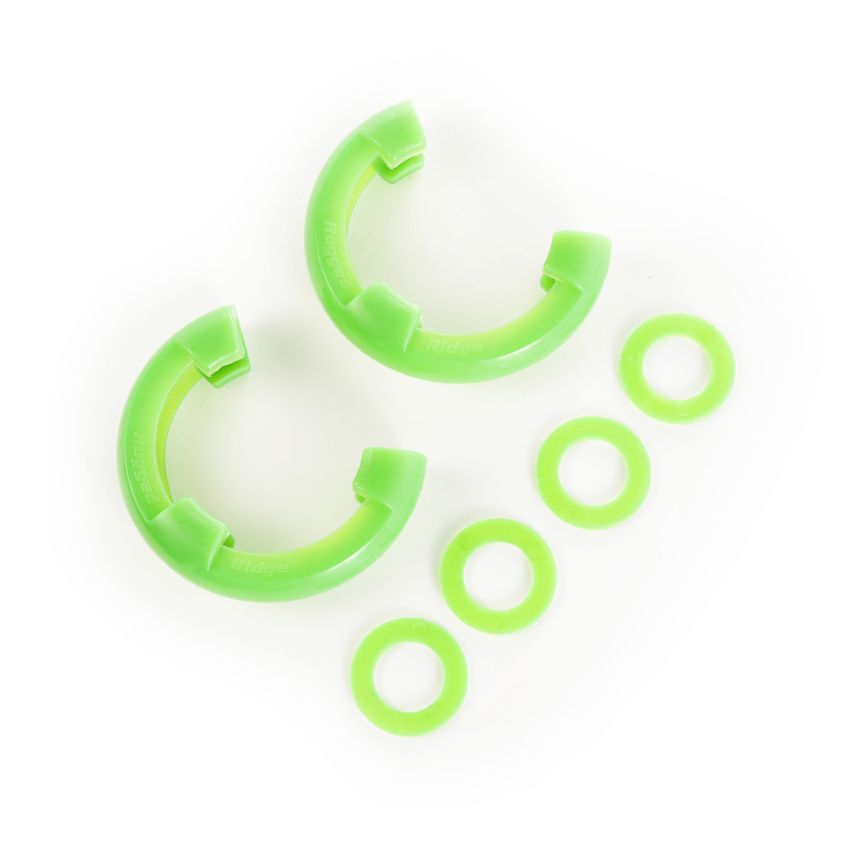 Rugged Ridge Green 3/4in D-Ring Isolator Kit
