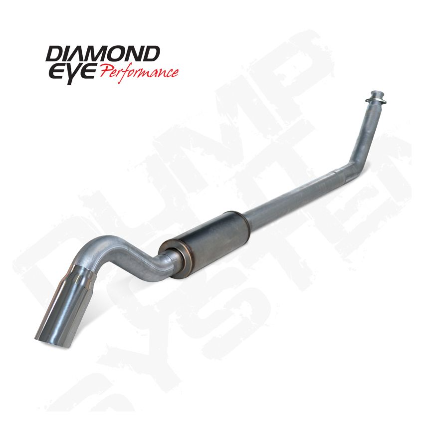 Diamond Eye Performance K4212S-TD Diamond Eye 4in SS TURBO BACK SGL DUMP OUT 98.5-02 DODGE INCLUDING TIP