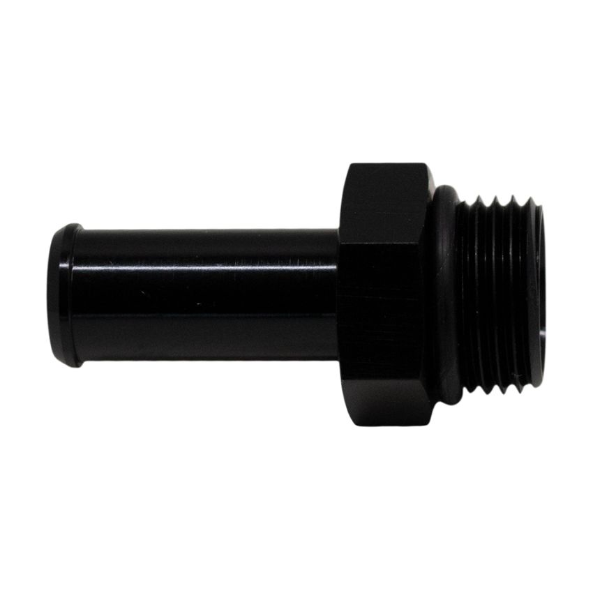 DeatschWerks 8AN ORB Male to 1/2in Male Barb Fitting (Incl O-Ring) - Anodized Matte Black