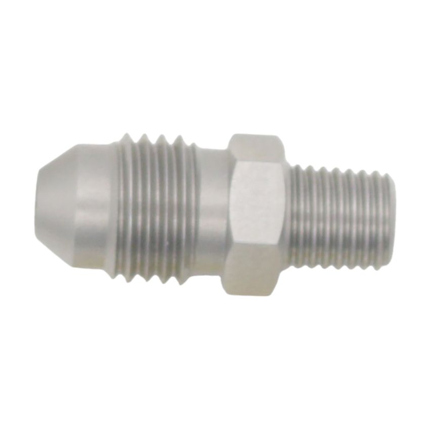 DeatschWerks 4AN Male Flare to 1/16in NPT Male - Anodized Stainless Steel