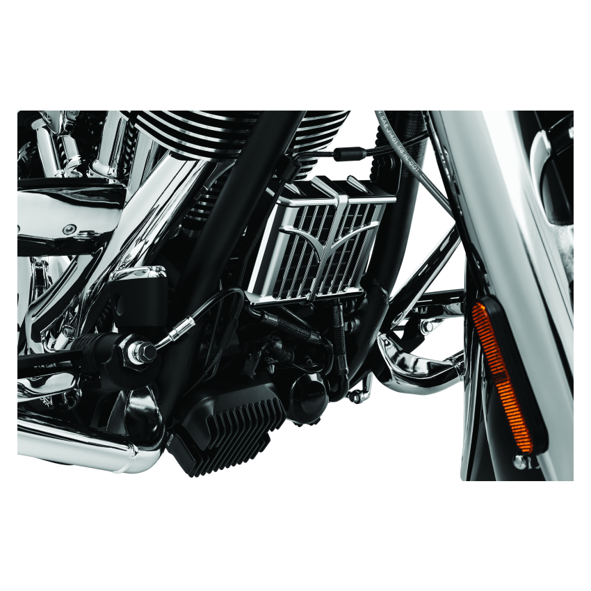 Kuryakyn 5640 Oil Cooler Cover 14-23 Indian Models Chrome