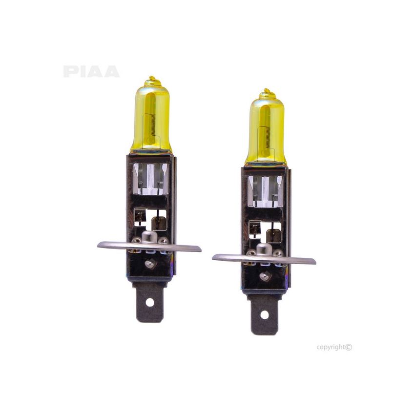 PIAA 13501 PIAA H1 Plasma Ion Yellow Twin Pack Halogen Bulbs