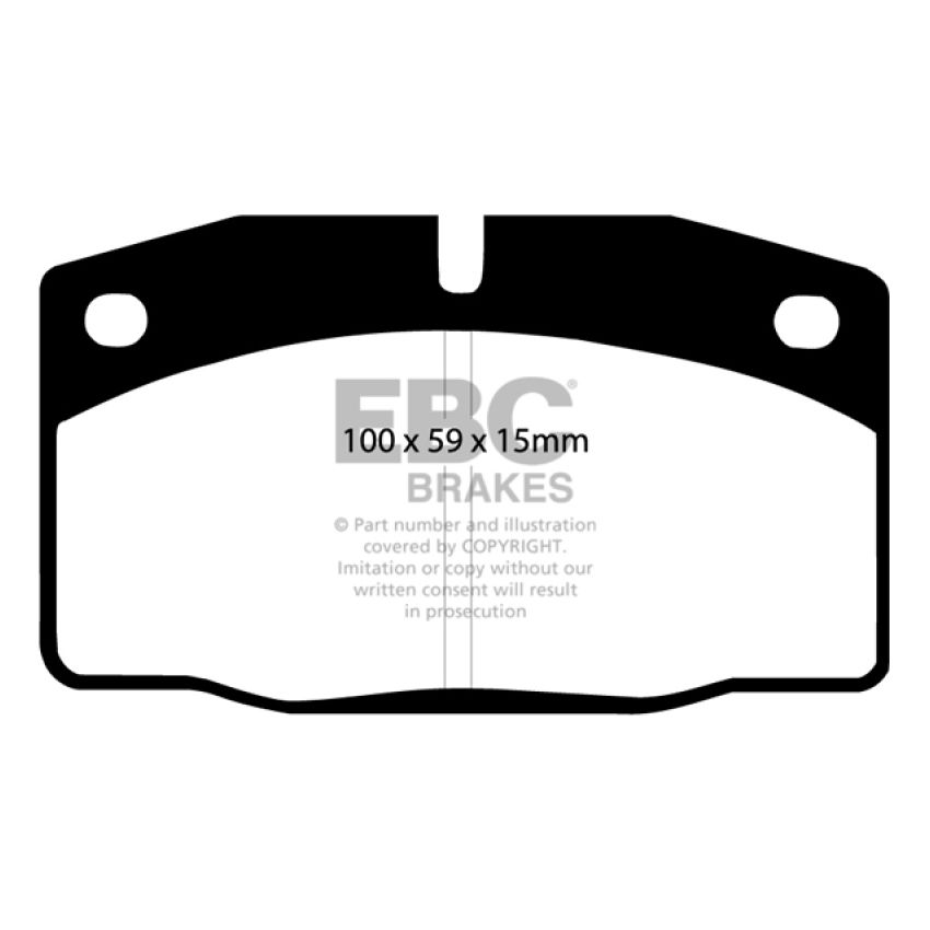 EBC DP4325R 88-89 Pontiac Fiero 2.5 Yellowstuff Front Brake Pads