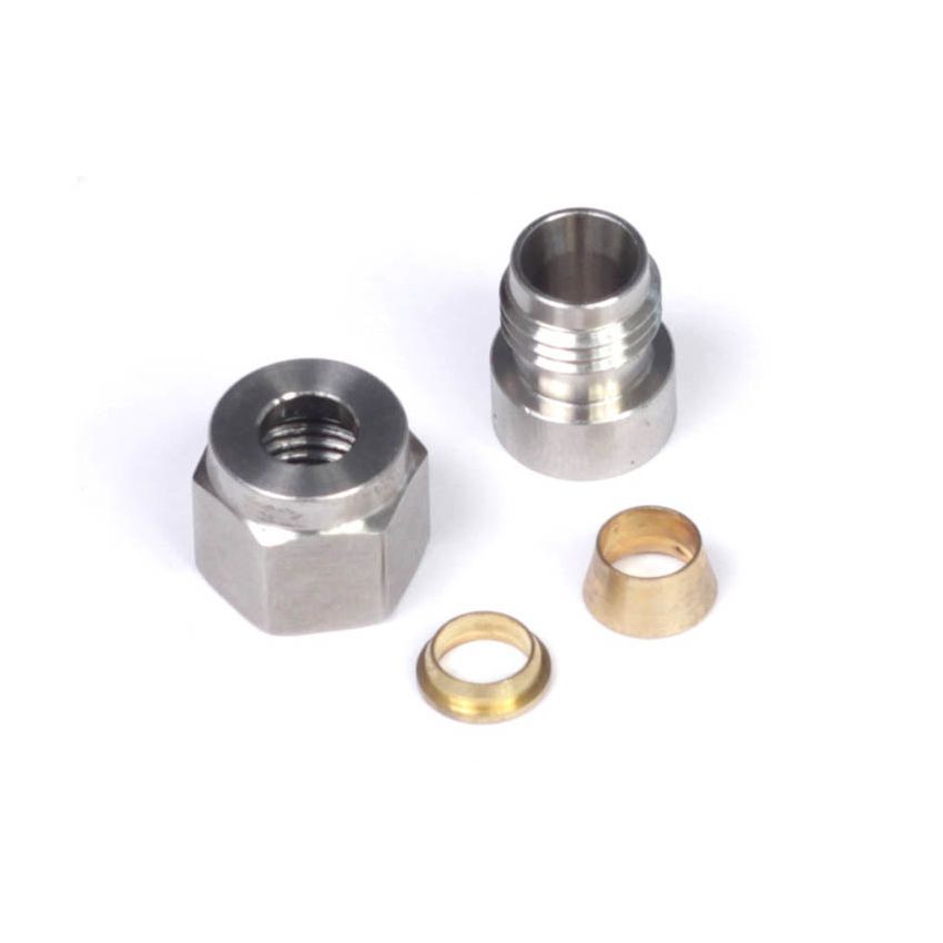 Haltech HT-010812 1/4in Stainless Steel Weld-On Kit w/Nut & Ferrule