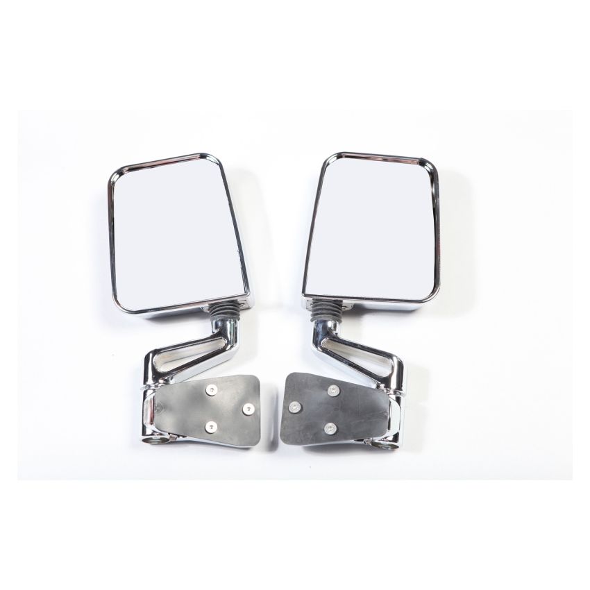 Rugged Ridge 87-02 Jeep Wrangler YJ/TJ Chrome Dual Focus Door Mirror Kit