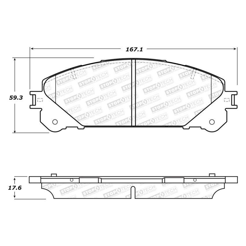 StopTech Performance 10-17 Lexus RX350 Front Brake Pads