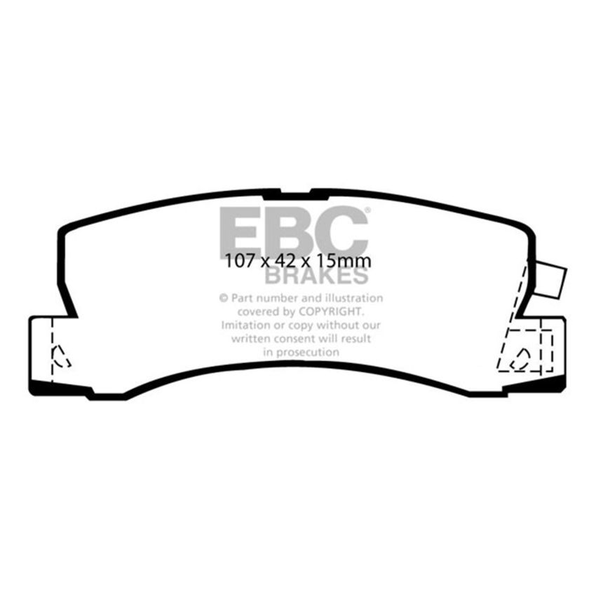 EBC UD325 90-91 Lexus ES250 2.5 Ultimax2 Rear Brake Pads