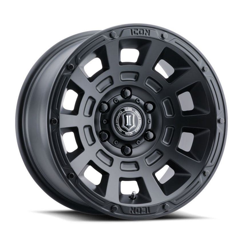 ICON Thrust 17x8.5 6x5.5 0mm Offset 4.75in BS Satin Black Wheel