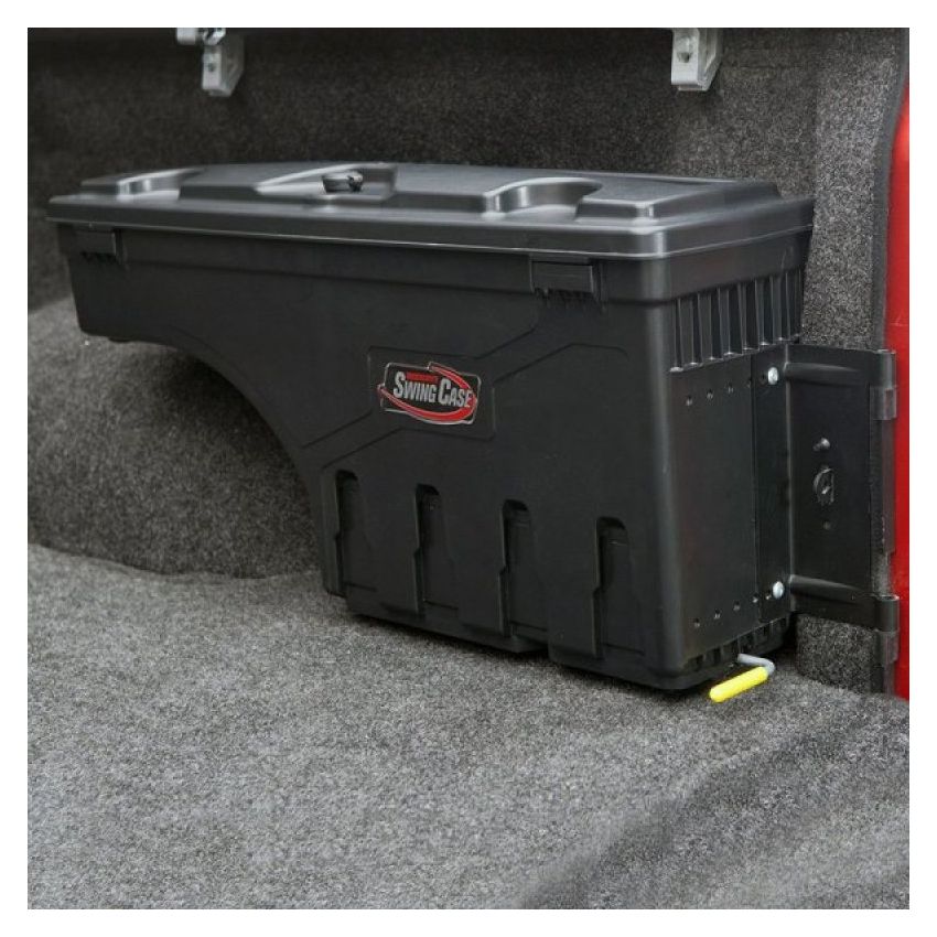 UnderCover 2022 Nissan Frontier Ext/Crew All Beds Passenger Side Swing Case - Black Smooth