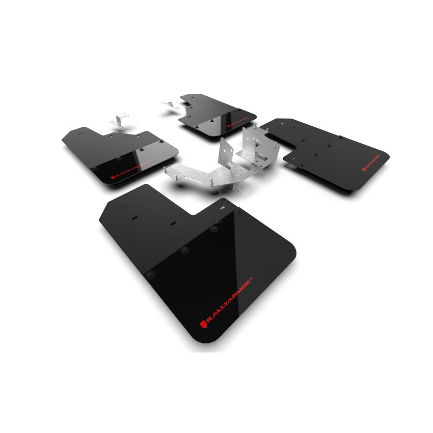 Rally Armor MF85-NO-PL-RD Black Mud Flap/Red Logo