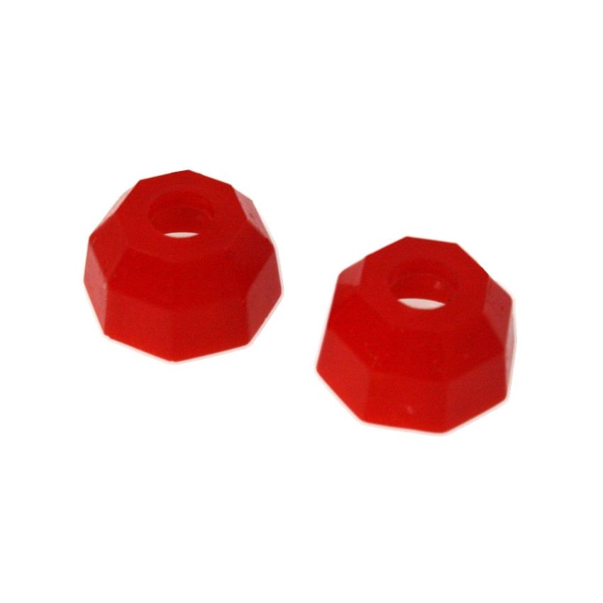 Energy Suspension Universal Red 16.6mm Taper Dia Octagon Tie Rod Dust Boots (Set of 2)