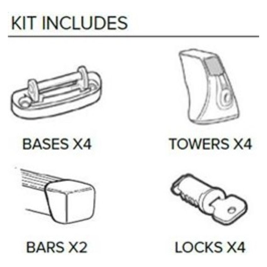 Pace Edwards Thule Multi-Sport Rack Kit w/ 69in Load Bars (Fits Full Size Trucks/Compact Trucks)