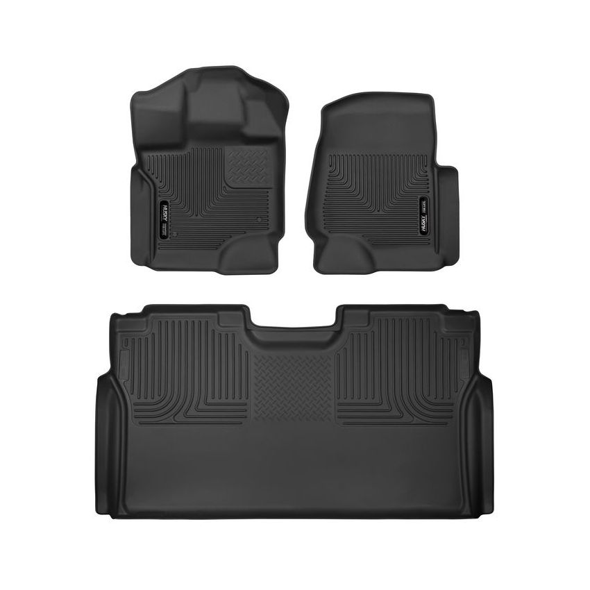 HUSKY LINERS HSK53498 Front & 2nd Seat Floor L iners X-act Contour