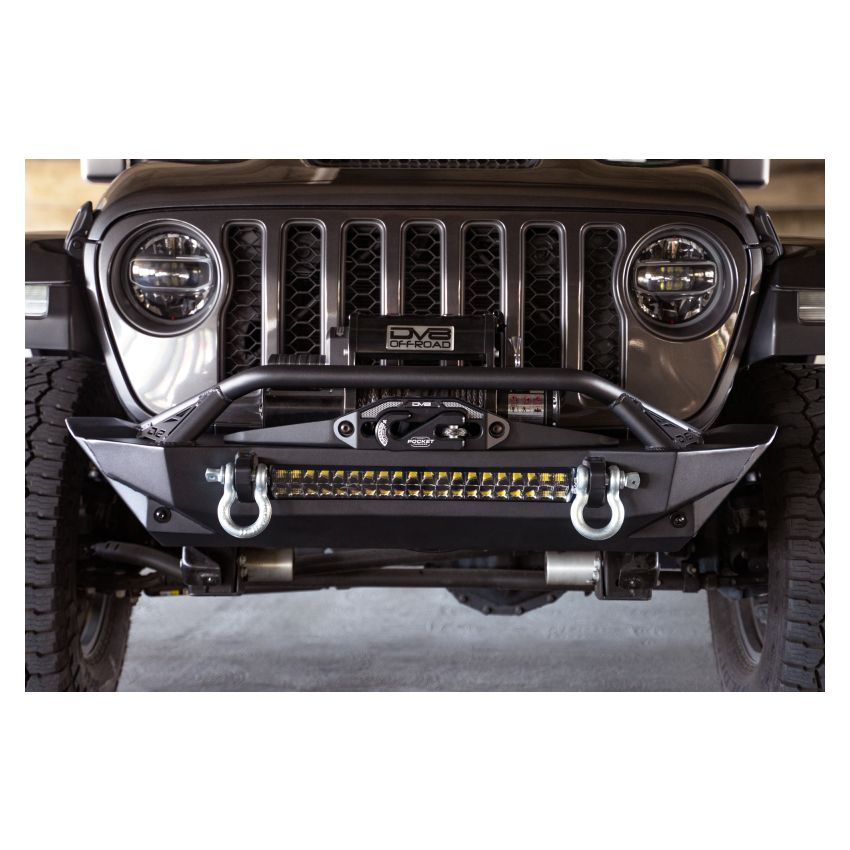 DV8 Offroad FBJL-11 07-23 Jeep Wrangler JK/JL & Gladiator JT FS-1 Series Stubby Front Bumper