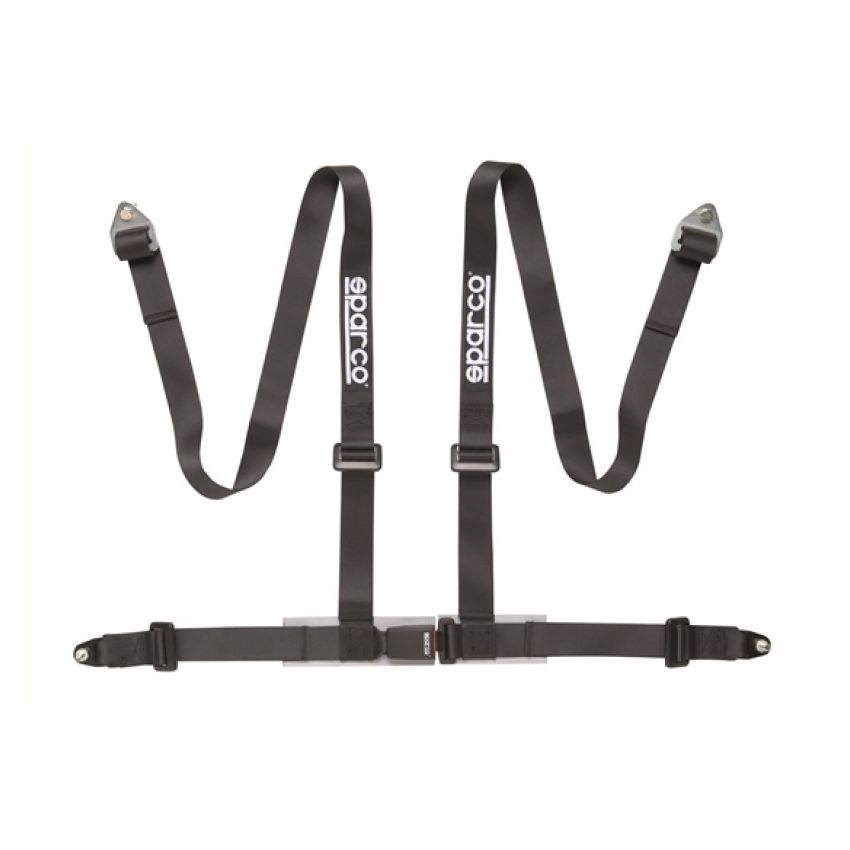 SPARCO 04604BV1NR Belt 2 Inch Black 4Pt Bolt-In