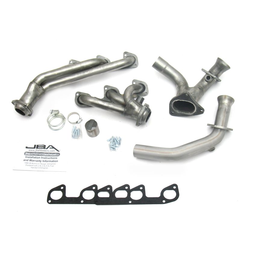 JBA 95-97 Ford Ranger 4.0L OHV 1-1/2in Primary Raw 409SS Cat4Ward Header