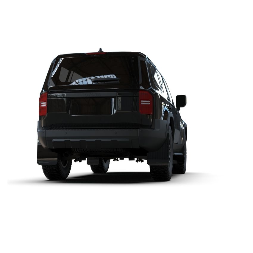 Rally Armor MF138-UR-BLK-MBK Black Mud Flap/Metallic Black Logo
